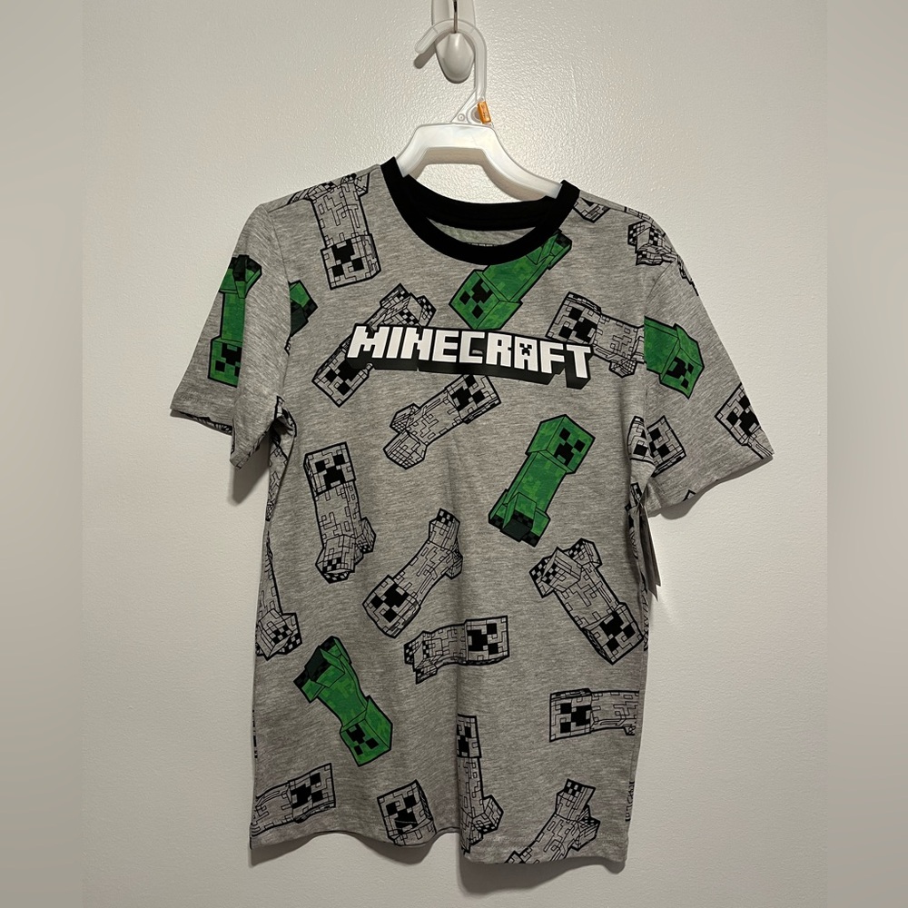 NWT Cotton Minecraft Kids SZ M (7-8) short sleeve t-shirt